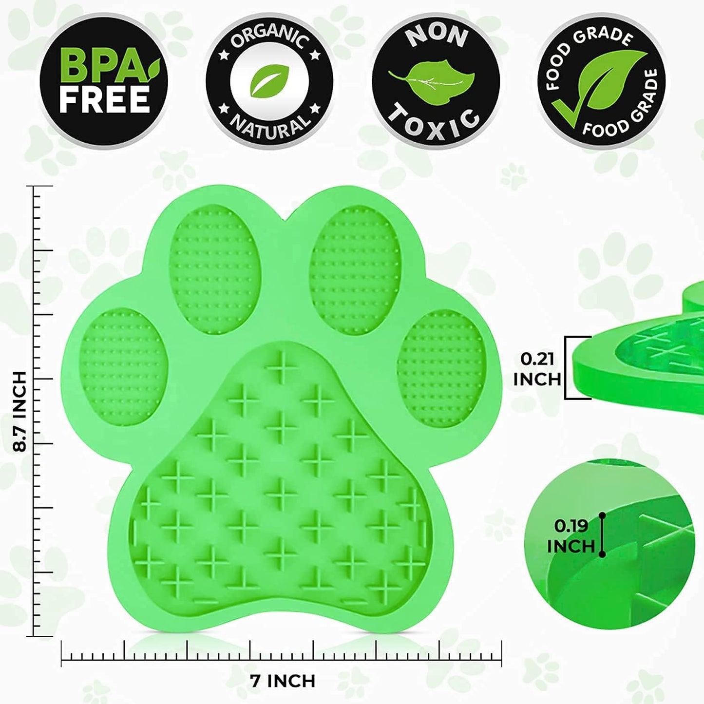 Ultimate Dog & Cat Nail Clippers with Nail File - Professional Trimmers for All Breeds - Grooming Tool with Lick Mat - Stylish Green Design