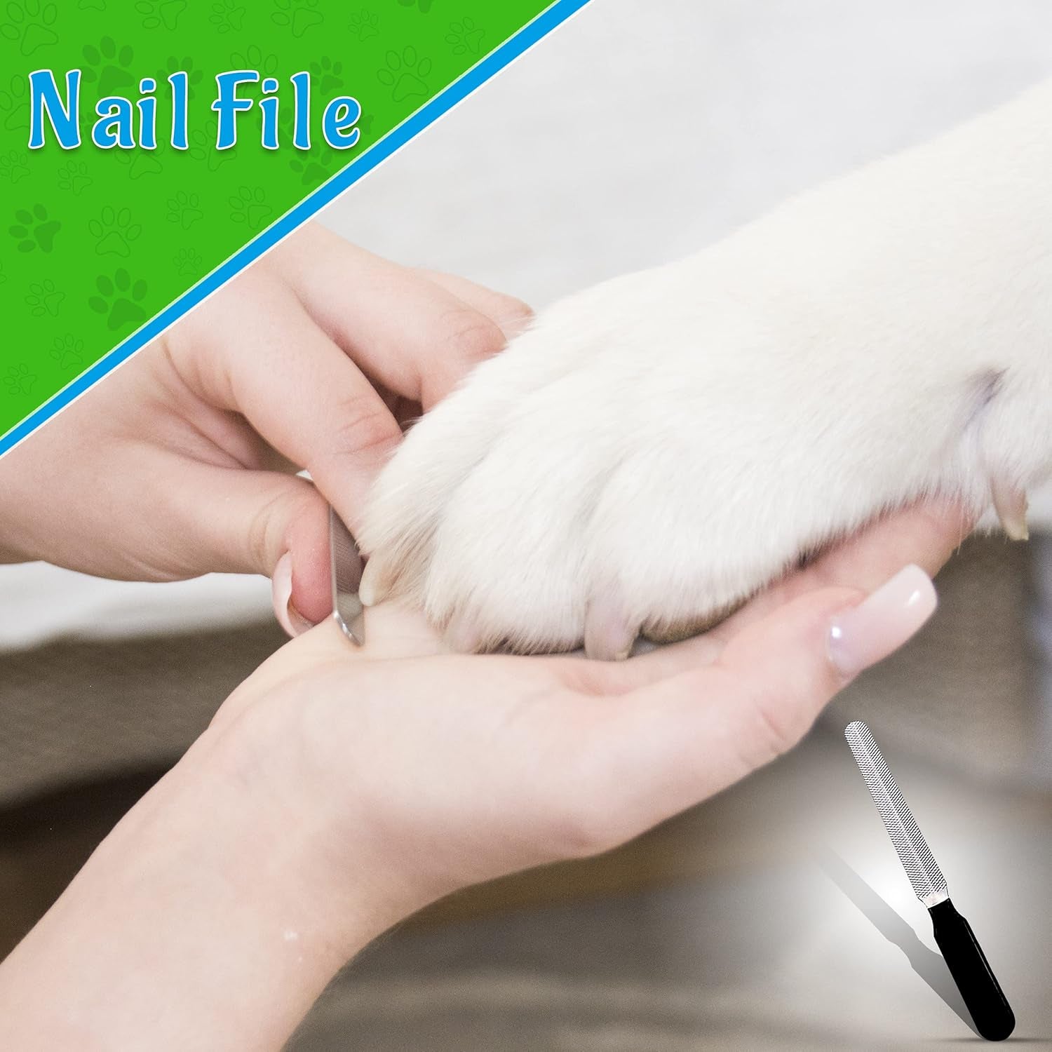 Ultimate Dog & Cat Nail Clippers with Nail File - Professional Trimmers for All Breeds - Grooming Tool with Lick Mat - Stylish Green Design